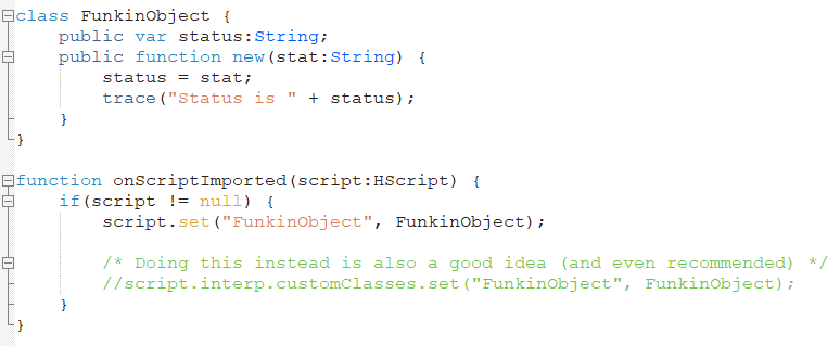 Making a Custom Class Available