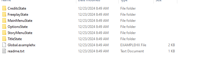 Modpack folders